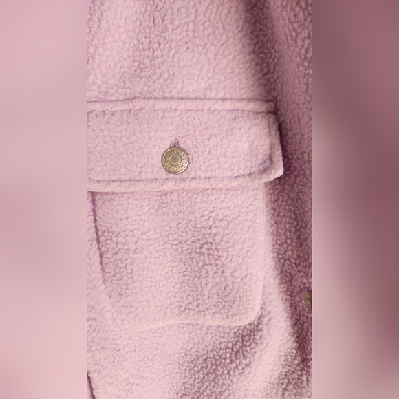 NWT OBEY Melanie Fleece Trucket Jacket Size M in Purple Rose - Picture 4 of 13